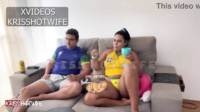 I bet on Brazil to win the World Cup and ended up giving my wife my ass. Watch the video to see what happened
