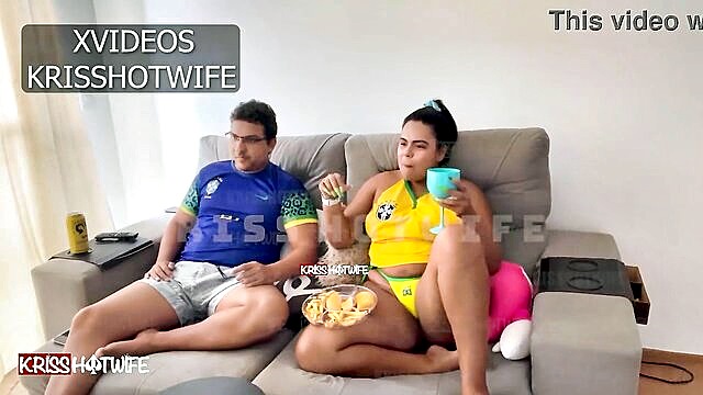 I bet on Brazil to win the World Cup and ended up giving my wife my ass. Watch the video to see what happened