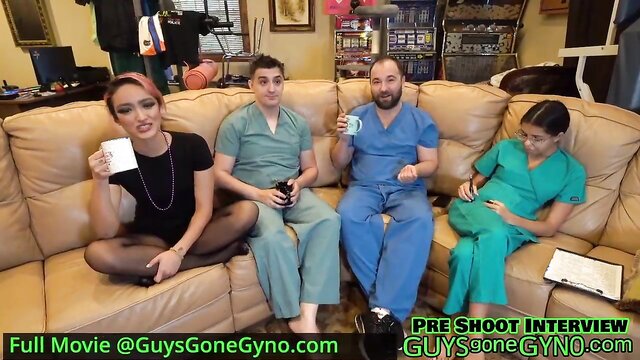 Canada Gets Yearly Medical Checkup From Female Doctor Channy Crossfire Only At GuysGoneGyno! Free Sex Videos