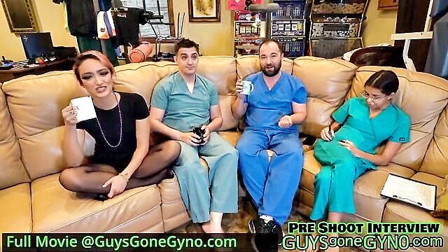 Canada Gets Yearly Medical Checkup From Female Doctor Channy Crossfire Only At GuysGoneGyno! Free Sex Videos