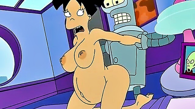 Watch Amy get fucked in the ass in this futurama parody