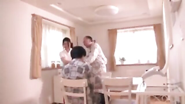 Asian mature maid gets everything she wants