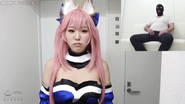 Missionary and doggy style in a Japanese cosplay jav video