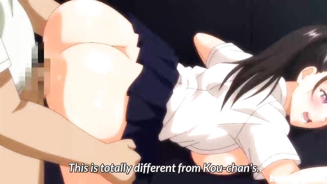 Anime-style cowgirl and big tits on display in Japanese porn video