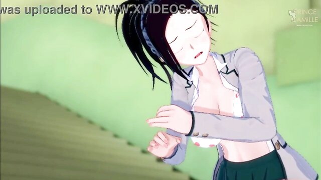 Get your hands dirty with this Yaoyorozu Busty jerk off instruction